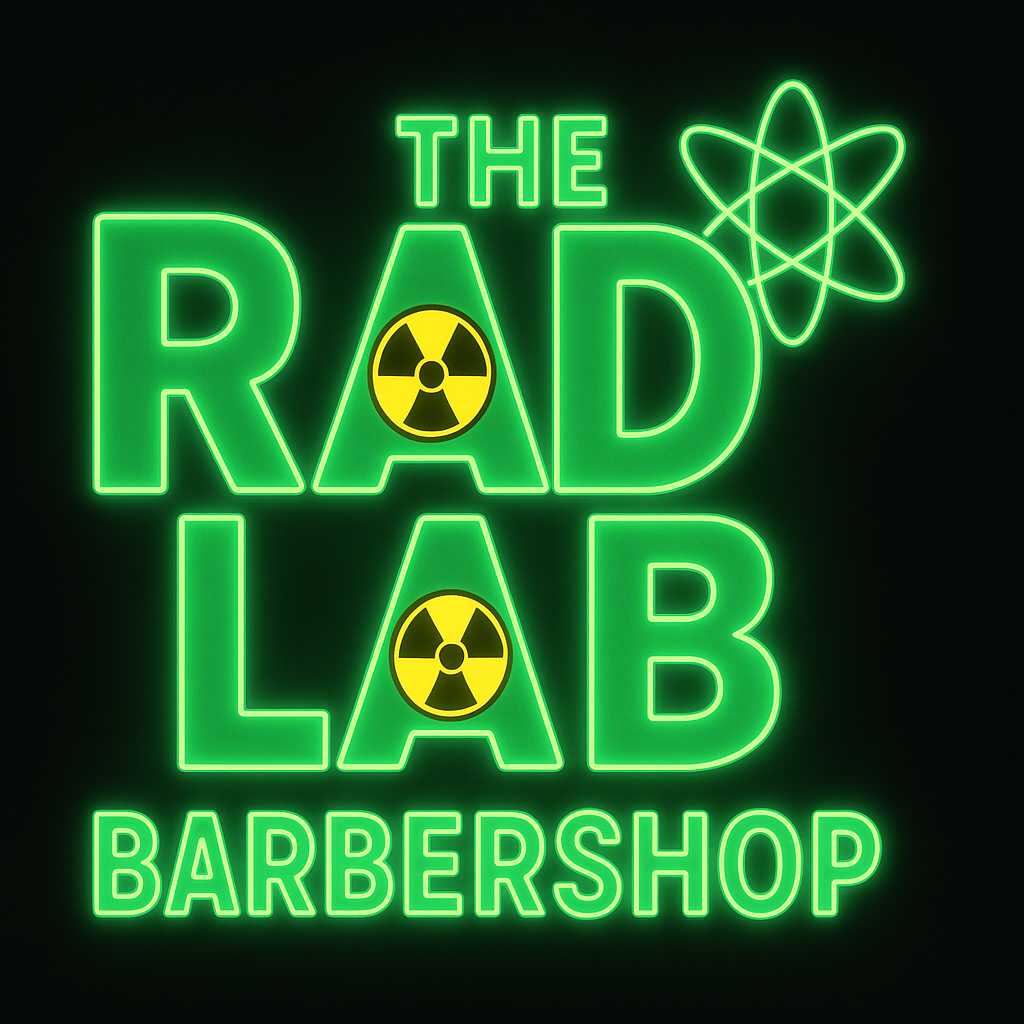 The Rad Lab Barbershop neon logo